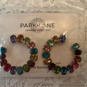 Park Lane Multicolored Gemstone Hoops